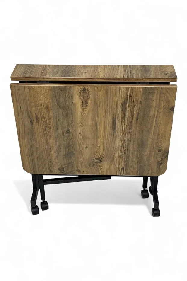 Almira 70x110 Atlantik Çam Açılabilir Katlanabilir Tekerlekli Masa